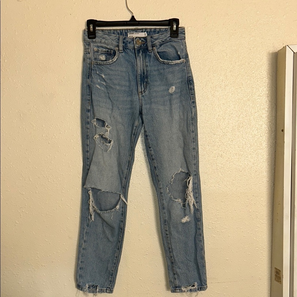 Distressed Blue Women's Jeans